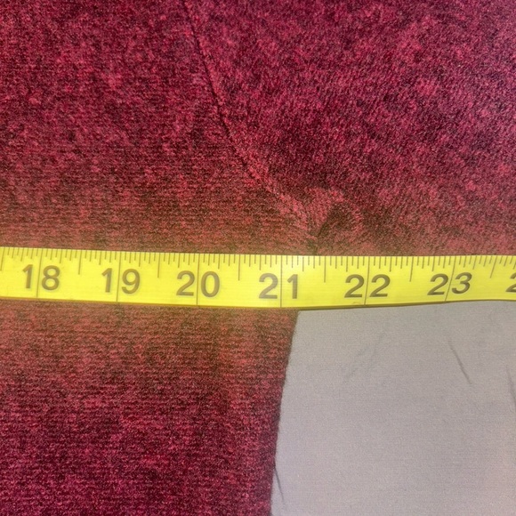 Twenty Montreal Maddux Medium Heathered Drawstring Hoodie in Hero Red - Picture 6 of 6